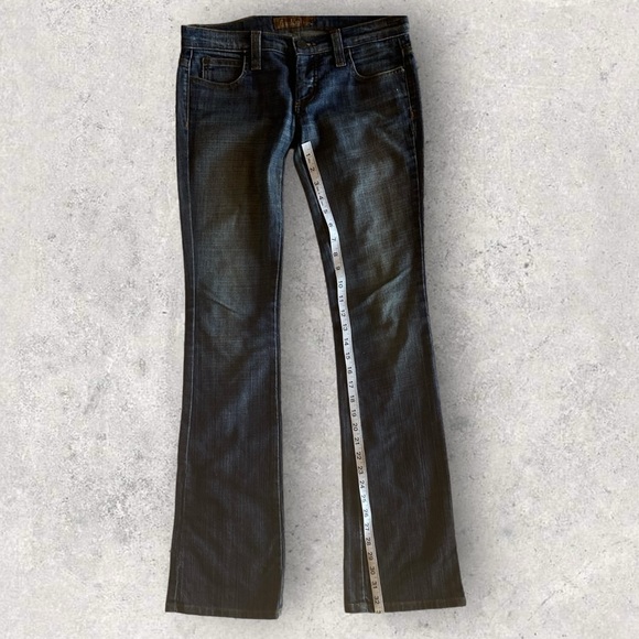 Very Rare Frankie B. Denim Blue Jeans Hart Pockets Grommets Excellent Condition! - Picture 7 of 9
